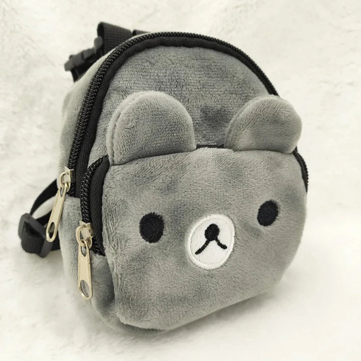 Dog Backpack Soft Pet Snack Bag Puppy Cute School Bag Convenient Large-capacity Portable Pet Carrier Bag Outdoor Pet Supplies